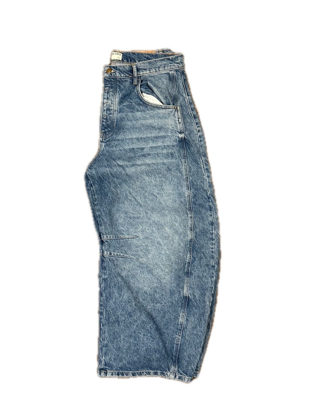 We the Free People Barrel Jeans Size 32